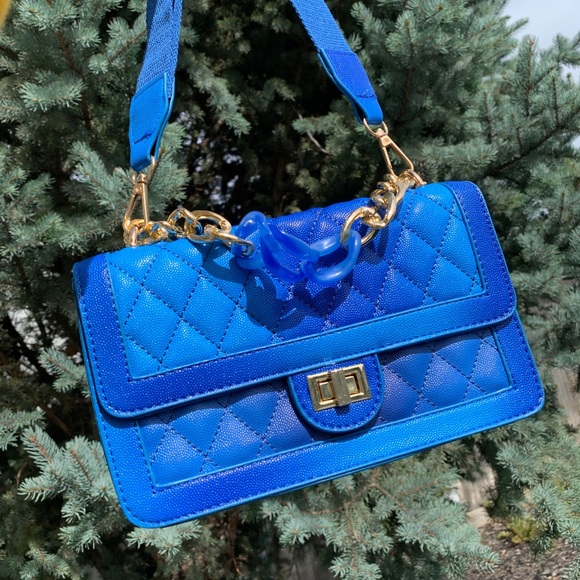 Cute Blue Crossbody Purse - Picture 1 of 3